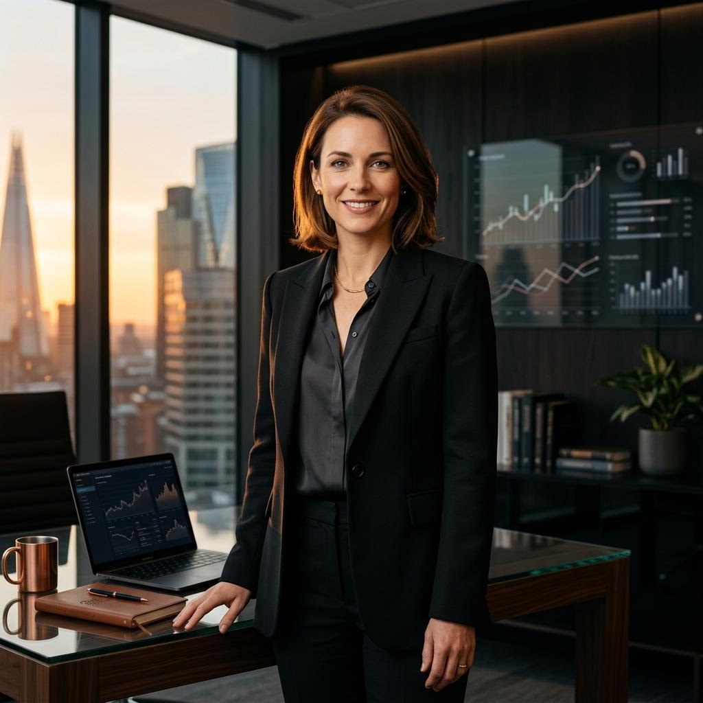 Chief technology officer monitoring automated trading platform